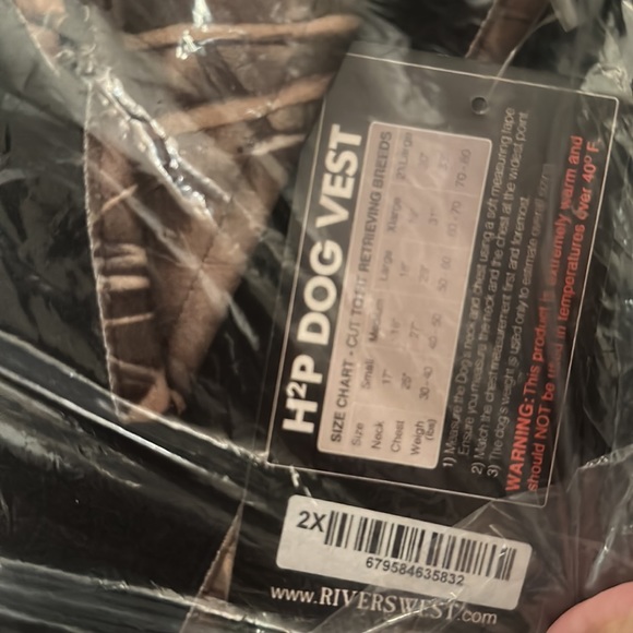 H2P Retriever Hunting Vest by Rivers West 2X - Picture 14 of 15